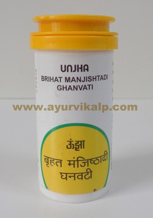 Unjha Pharmacy, BRIHAT MANJISHTADI GHANVATI, 60 Tablets, Blood Disorders